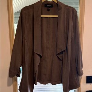 Faux suede jacket